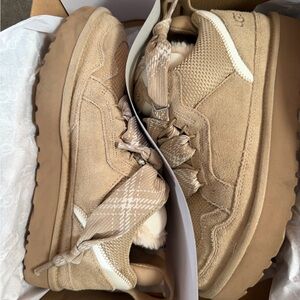 UGG Shearling-Lined Sneaker in Tan